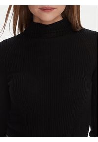 TwinSet - TWINSET Sweter 252TT3111 Czarny Slim Fit. Kolor: czarny. Materiał: wełna #3