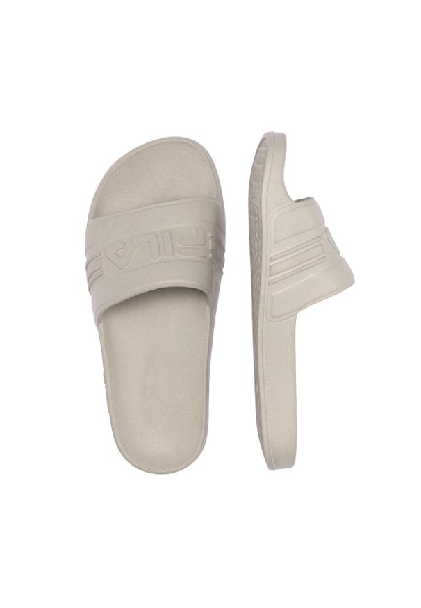 Klapki basenowe damskie Fila Jetspeed wsuwane. Kolor: szary, beżowy, wielokolorowy. Styl: sportowy