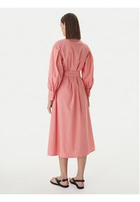 LOLA CASADEMUNT Sukienka koszulowa MS2616039 Koralowy Regular Fit. Kolor: pomarańczowy. Materiał: bawełna. Typ sukienki: koszulowe #3