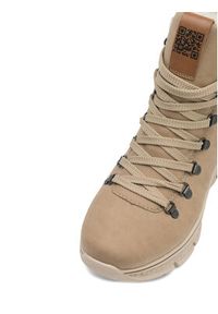 Rieker Trzewiki 48034-20 Brązowy. Kolor: brązowy. Materiał: materiał #7