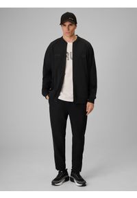 4f - 4F Spodnie casual męskie 4F x Robert Lewandowski - czarne XXL. Okazja: na co dzień. Kolor: czarny. Materiał: tkanina, materiał. Długość: długie. Sezon: lato. Styl: casual #1