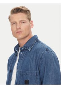 BOSS Koszula jeansowa Laredo 50544660 Granatowy Regular Fit. Kolor: niebieski. Materiał: bawełna #5