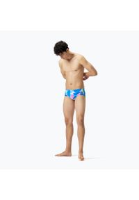 Bokserki pływackie męskie Speedo 13.5 cm Allover Training Club Brief. Kolor: niebieski