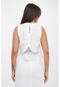 Twinset Milano - Top damski lniany TWINSET. Materiał: len #3