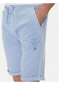 Aeronautica Militare Szorty sportowe 251BF016F583 Błękitny Regular Fit. Kolor: niebieski. Materiał: bawełna. Styl: sportowy #4
