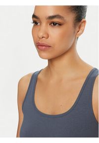 Vero Moda Top Lulu 10323756 Niebieski Regular Fit. Kolor: niebieski. Materiał: bawełna
