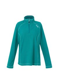 Regatta - Damski Polar Z Suwakiem Montes. Kolor: wielokolorowy, niebieski, zielony. Materiał: polar. Styl: sportowy. Sport: turystyka piesza #1