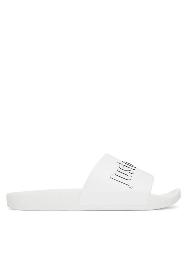 Just Cavalli Klapki 80RA3SZ1 ZSE50 Biały. Kolor: biały. Materiał: syntetyk
