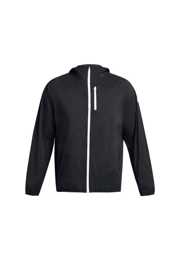Kurtka wodoodporna z kapturem Under Armour Launch Lightweight. Typ kołnierza: kaptur. Kolor: czarny, biały, wielokolorowy. Sport: bieganie