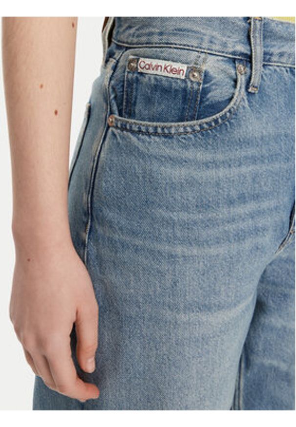 Calvin Klein Jeans Jeansy J20J225604 Niebieski Straight Fit. Kolor: niebieski