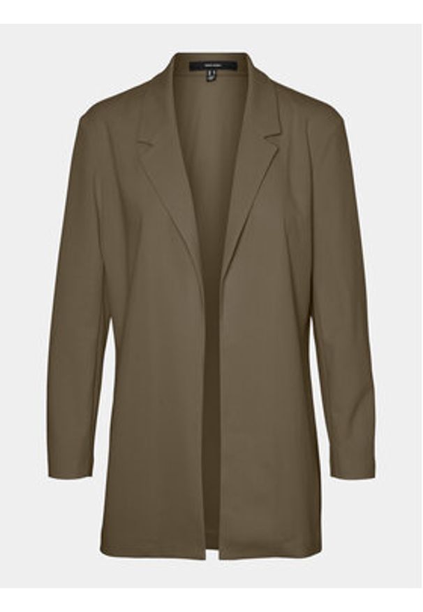 Vero Moda Marynarka Liva 10294482 Brązowy Regular Fit. Kolor: brązowy. Materiał: syntetyk