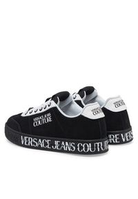 Versace Jeans Couture Sneakersy 78VA3SK6 Czarny. Kolor: czarny. Materiał: skóra, zamsz #5