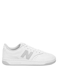 New Balance Sneakersy BB80GRY Biały. Kolor: biały. Materiał: skóra