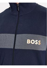 BOSS - Boss Bluza 50503040 Granatowy Regular Fit. Kolor: niebieski. Materiał: bawełna, syntetyk #5