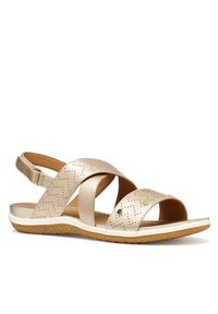 Geox Sandały Sandal Vega D65R6B 000NF C2012 Złoty. Kolor: złoty. Materiał: skóra #5