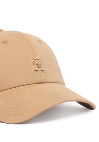 TOMMY HILFIGER - Tommy Hilfiger Czapka z daszkiem Elevated Chic AW0AW17631 Beżowy. Kolor: beżowy. Materiał: bawełna #3
