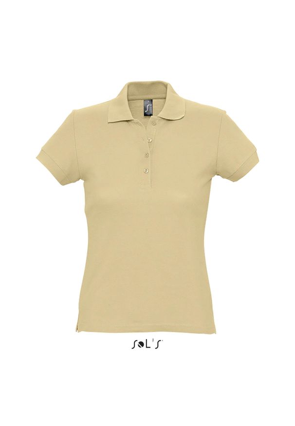 SOL'S - Polo Sol's Passion. Okazja: na co dzień. Typ kołnierza: polo. Kolor: wielokolorowy, beżowy, brązowy. Styl: casual