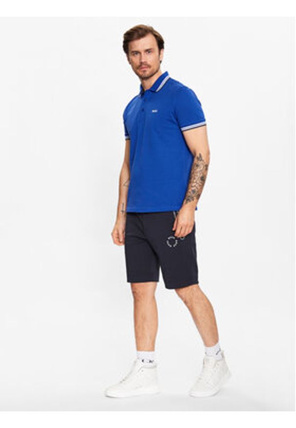 BOSS - Boss Szorty sportowe 50487954 Granatowy Regular Fit. Kolor: niebieski. Materiał: bawełna, syntetyk. Styl: sportowy