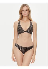 BOSS Góra od bikini Bb Monogram 50535257 Czarny Regular Fit. Kolor: czarny. Materiał: syntetyk