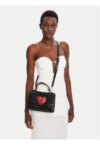 Love Moschino - LOVE MOSCHINO Torebka JC4181PP1NLP0000 Czarny. Kolor: czarny. Materiał: skórzane