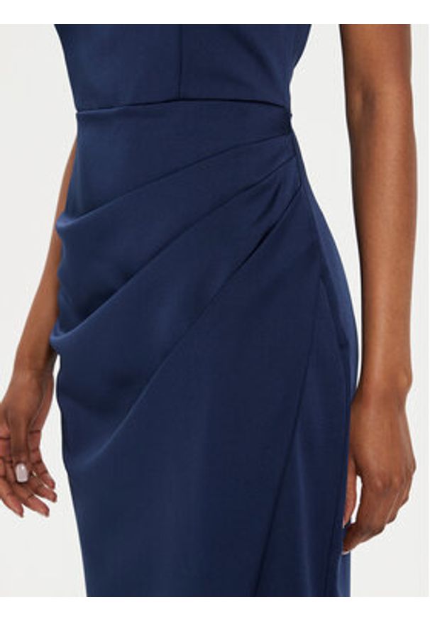 Rinascimento Sukienka wieczorowa CFC0120523003 Granatowy Regular Fit. Kolor: niebieski. Materiał: syntetyk. Styl: wizytowy