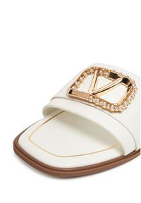 DeeZee Klapki R257-3 Biały. Kolor: biały. Materiał: skóra #3