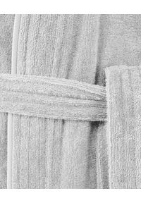 KENZO HOME - Sary szlafrok Iconic. Kolor: szary. Materiał: bawełna. Wzór: haft #3