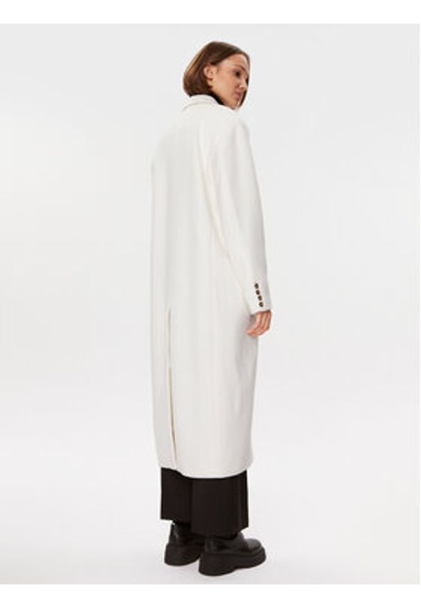 Herskind Płaszcz wełniany Wanda 4575816 Écru Oversize. Materiał: wełna