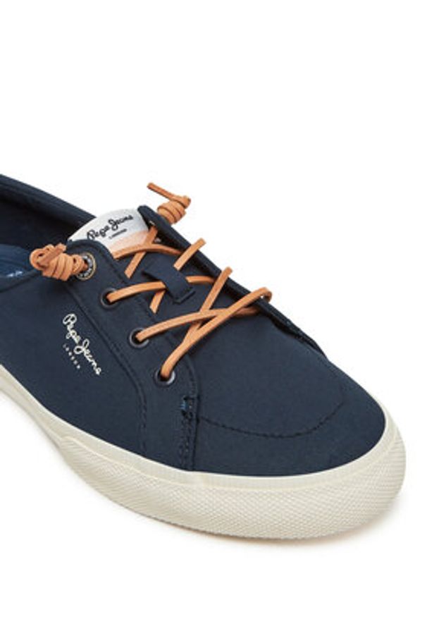 Pepe Jeans Tenisówki Kenton Block W PLS31590 Granatowy. Kolor: niebieski. Materiał: materiał