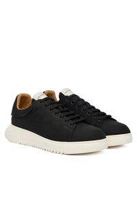 Emporio Armani Sneakersy EM003663 AF19998 UC001 Czarny. Kolor: czarny. Materiał: nubuk, skóra #2