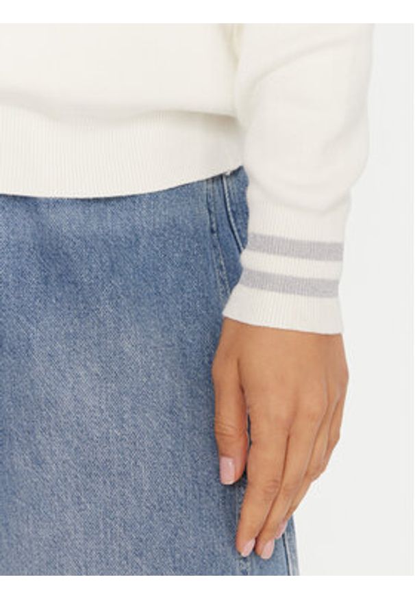 Guess Sweter W5BR42 Z26I2 Écru Relaxed Fit. Materiał: wiskoza
