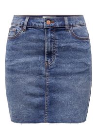 Spódnica jeansowa JDY. Kolor: niebieski. Materiał: jeans