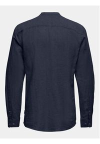 Only & Sons Koszula Caiden 22019173 Granatowy Slim Fit. Kolor: niebieski. Materiał: bawełna #4