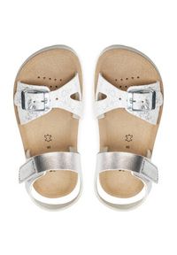 Geox Sandały J Sandal Costarei Gi J15EAB 0BNBL C0434 S Srebrny. Kolor: srebrny