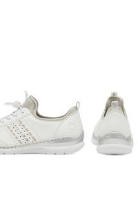 Rieker Półbuty L3259-80 Biały. Kolor: biały. Materiał: materiał #8