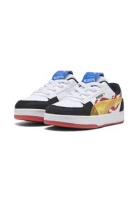Puma - Sneakersy dla małych dzieci Caven 2.0 PUMA × HOT WHEELS™ PUMA. Kolor: biały, czerwony, wielokolorowy, czarny. Sezon: lato. Sport: koszykówka