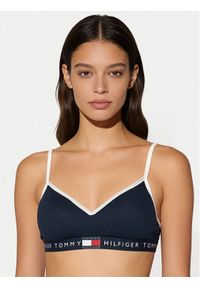 TOMMY HILFIGER - Tommy Hilfiger Biustonosz top UW0UW06272 Niebieski. Kolor: niebieski. Materiał: bawełna #1