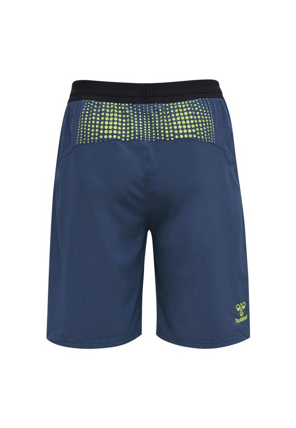 Spodenki treningowe Hummel. Kolor: żółty, wielokolorowy, niebieski. Materiał: materiał. Sport: fitness