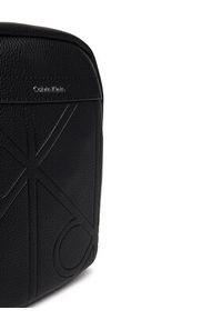 Calvin Klein Saszetka Emblem Aop Emboss Slim Reporter LV04D3371G Czarny. Kolor: czarny. Materiał: skóra #5