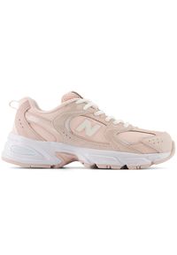 Buty dziecięce New Balance GR530KF – różowe. Okazja: na uczelnię. Kolor: różowy. Materiał: materiał, syntetyk, guma. Szerokość cholewki: normalna