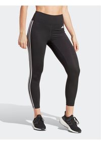 Adidas - adidas Legginsy Train Essentials 3-Stripes High-Waisted 7/8 Leggings HT5438 Czarny. Kolor: czarny. Materiał: syntetyk