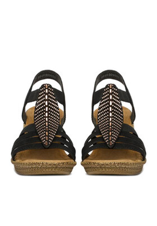 Rieker Sandały CEO-66526-00 Czarny. Kolor: czarny. Materiał: skóra