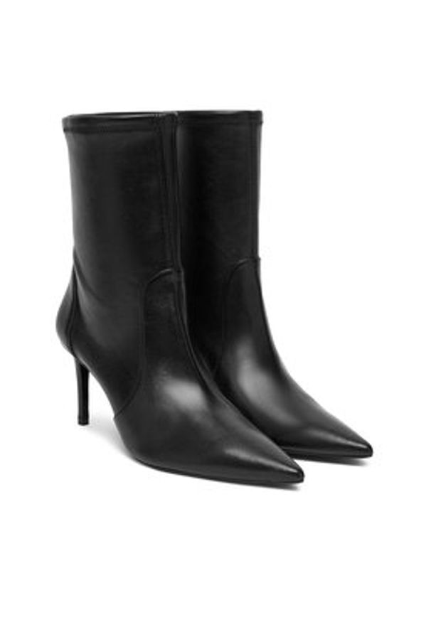 Stuart Weitzman Botki Stuart Power 75 SJ974 Czarny. Kolor: czarny. Materiał: skóra