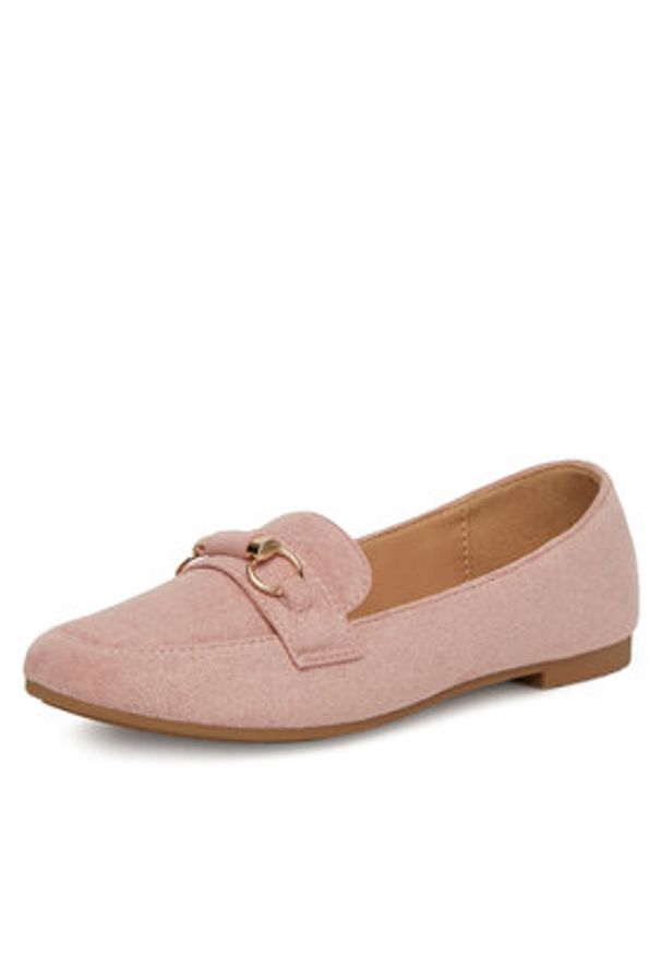 DeeZee Mokasyny QHS-3 Różowy. Kolor: różowy. Materiał: materiał