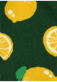 His Story - Skarpetki Bawełniane - Tematyczne - Asymetryczne, Cytrynowe. Kolor: wielokolorowy. Materiał: elastan, bawełna, poliamid #6