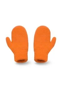 Rękawiczki damskie PaMaMi - Pomarańczowy. Kolor: pomarańczowy. Materiał: poliamid, akryl #3