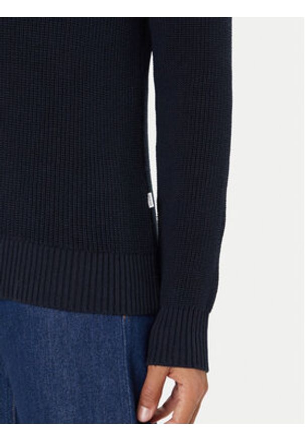 Guess Sweter M4BR30 Z3HM1 Granatowy Regular Fit. Kolor: niebieski. Materiał: bawełna