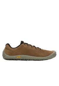 Buty do chodzenia męskie Merrell Vapor Glove. Zapięcie: sznurówki. Kolor: brązowy. Materiał: materiał, zamsz, syntetyk, tkanina, guma. Szerokość cholewki: normalna. Sport: turystyka piesza #1