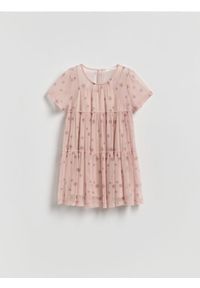 Reserved - Dwuwarstwowa sukienka - pastelowy róż. Kolor: różowy. Materiał: materiał #1