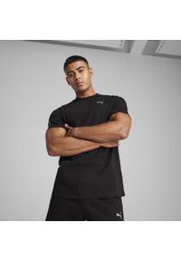Puma - Męska koszulka PUMATECH PUMA Black. Kolor: czarny. Długość rękawa: raglanowy rękaw. Wzór: aplikacja, nadruk. Sport: fitness